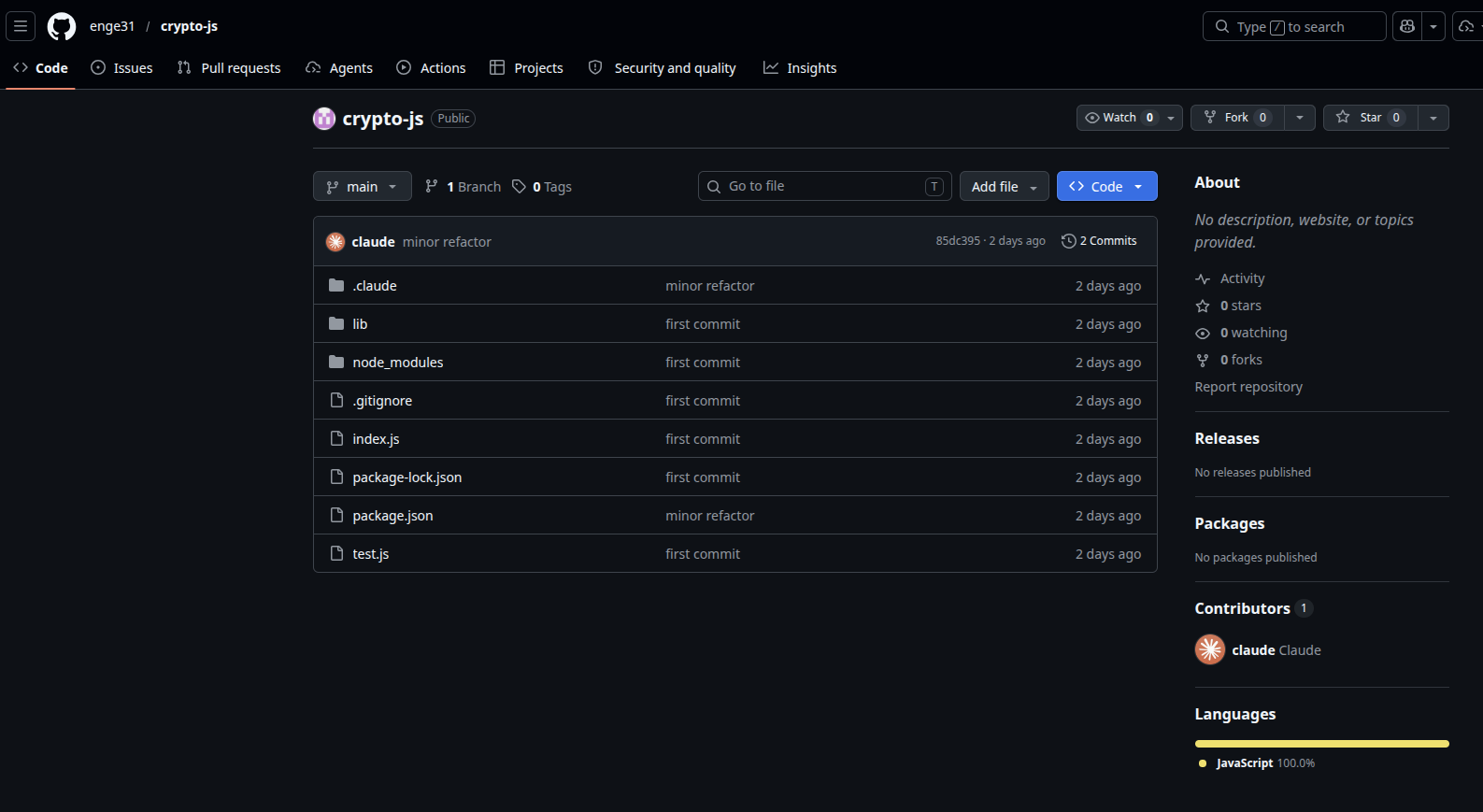 enge31/crypto-js - typosquat delivery repository